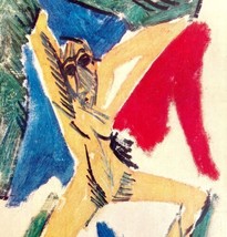 Picasso Study Demoiselles D&#39;Avignon Print 1960 Art 8.25 x 11&quot; Abstract DWV8E - £19.97 GBP
