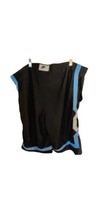 Nike Mens Athletic Shorts  Black Blue Size Large Elastic Waist Pockets  - $15.41