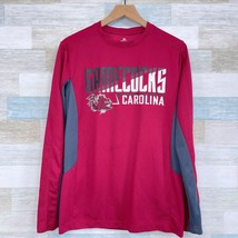 South Carolina Gamecocks Graphic Thermal Shirt Red Gray Waffle Knit Mens Medium - £14.23 GBP