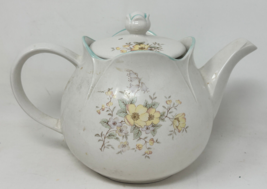 Vintage Sadler Teapot Dogwood Floral Pattern With Rosebud Top - $18.00