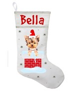 Yorkshire Terrier Christmas Stocking, Personalized Yorkie Stocking - £26.31 GBP