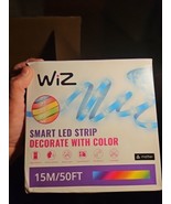 WiZ 50 Ft RGB LED Smart Light Strip - One Color At A Time - Extra Long C... - €29,87 EUR