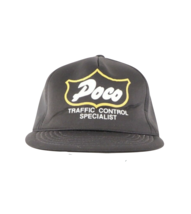 Vtg 80s Streetwear Poco Traffic Control Specialist Roped Foam Snapback H... - €15,36 EUR