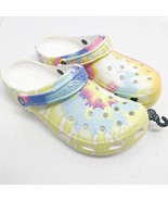Crocs Classic Tie-Dye Graphic Clogs - White/Multi PASTELS New sz 12US - $38.69