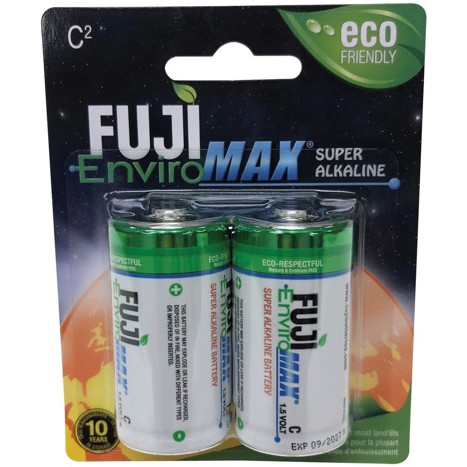 FUJI ENVIROMAX 4200BP2 EnviroMax C Super Alkaline Batteries, 2 pk Item image 2