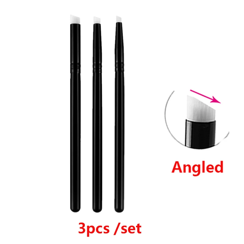 4mm /6mm /8mm Flat /Angled Detailed Blending Brushes Set Mini Painting Brushes H - $52.89