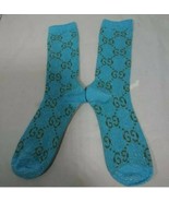 Women&#39;s Men&#39;s Low Cotton Blend Socks One size Blue - £22.21 GBP