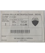 Opear Della Metropolitana - Siena Ticket Stub... - $1.49
