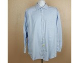 Peter Millar Men&#39;s Dress Shirt Size 18 Long Blue Check TU14 - $14.35