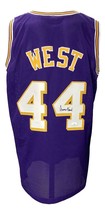 Jerry West Unterzeichnet Lila pro-Style Basketball Trikot JSA - £116.27 GBP