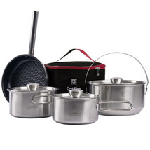 CretFine 304 Stainless Steel Camping Cookware Set for Campfire - Camping... - $5,732.65 MXN