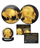 2022 BLACK RUTHENIUM $50 AMERICAN GOLD BUFFALO Indian Tribute Coin w/ 24... - £14.86 GBP