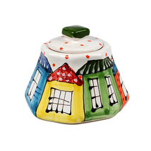 New Sugar Bowl Ceramic Ukraine House Gift Hand Painted Vintage Style Hon... - $41.92