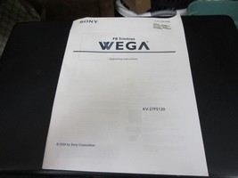 Sony FD Trinitron WEGA Operating Instructions Manual Model KV-27FS100 - £9.33 GBP