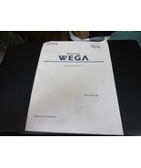 Sony FD Trinitron WEGA Operating Instructions Manual Model KV-27FS100 - £9.47 GBP