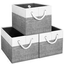 Storage Bins [3-Pack], Foldable Storage Baskets For Organizing Toys, Boo... - £24.98 GBP