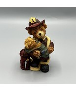 Vintage 90s Boyds Bears? 4&quot; Resin Fire Fighter Figurine Elliot the Hero ... - £11.76 GBP