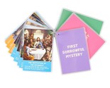 Laminated Mysteries of the Rosary Flip Card Set 4x6&quot; Keyring 27 Cards Ca... - $14.99
