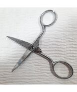 Vintage Real Silk Hosiery Mills scissors chrome metal sewing notion tool... - $11.15 CAD