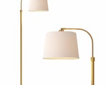 62&quot; Gold Floor Lamp For Living Rooms Tall Arc Standing Lamps For Bedroom... - $118.99