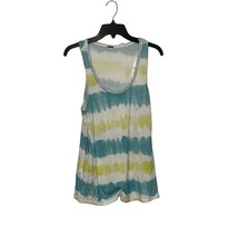 Miss Me Women Size Medium Muscle Tank Top Scoop Neck Relaxed Multicolor Striped - £15.56 GBP