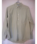 IZOD 100% cotton Men&#39;s Sz S  Blue / Green / white Checked long sleeve Shirt - $15.99