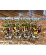 Vintage Winnie the Pooh and Friends Drinking 70’s Glass Sears Walt Disney 8 - $67.92 CAD