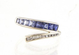 Blue Women&#39;s Cluster ring 10kt White Gold 446066 - $139.00