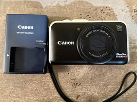 Canon PowerShot SX230 HS Digital Camera Black 12.1MP 14x Zoom GPS PARTS ... - £26.72 GBP