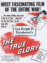 Dwight Eisenhower True Glory WWII 1945 ORIGINAL Vintage 9x12 Industry Ad - £62.29 GBP
