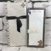 Magnetic Wish List Notepads Collectible Lot Of 2 Holiday Themed Sealed  - £9.38 GBP