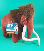 Ice Age 2 The Meltdown Manny Mammoth with Tags Stuffed Animal 2005 Matte... - $23.75