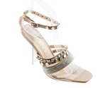 Mackin J Women&#39;s Open Toe Rhinestone Embossed Sandals Size 7 Multi - $19.79