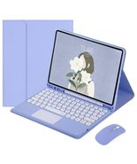 for iPad Pro 11-inch (M4) 2024 (Purple Keyborad +Mouse + Flip case) Blue... - $177.00