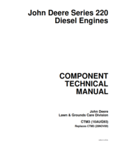 John Deere Series 220 Component Technical Manual CTM3 10AUG93 Reprinted - £79.48 GBP