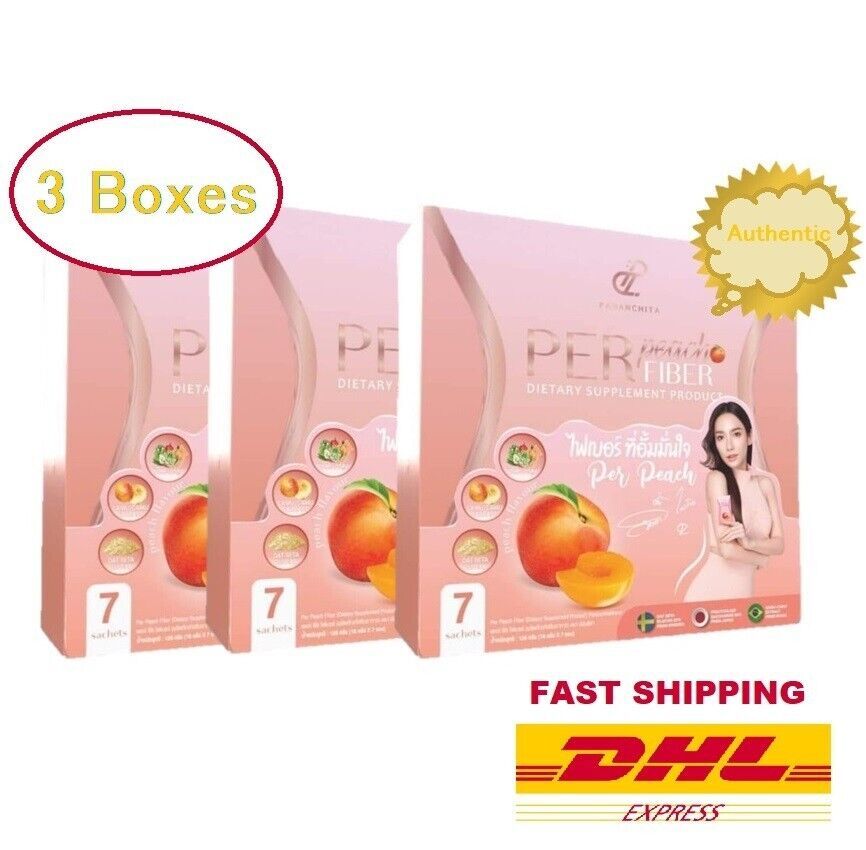 Primary image for 3 x Per Peach Fiber Detox Body Slim Weight Management Natural Diet Bright Skin
