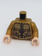 Lego Pearl Gold Minifigure Torso Atlantean Armor Metallic Gold Plates 1541-13 - £1.43 GBP