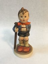 Vintage Hummel Goebel Collectible Figurine &quot;Little Hiker&quot; 16/2/0 TMK-2 Full Bee - £92.92 GBP