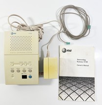 Vintage AT&T 1710 Digital Answering Machine System White Tabletop Corded 90s 00s - $14.49