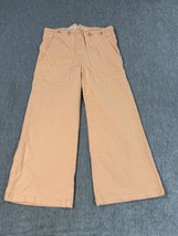 Pilcro Anthropologie Pants Womens 28 Peach High Rise Wide Leg Sailor Twill - $22.76