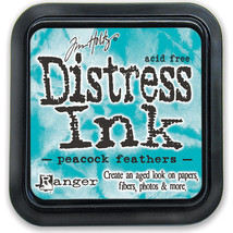 Tim Holtz Distress Ink Pad-Peacock Feathers - £10.88 GBP