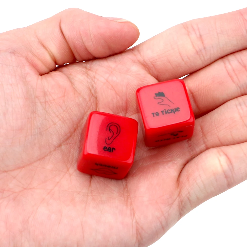 House Home 2Pcs/Pair 18Mm Dice Set Red Acrylic Club Party Toy Gambling Mature Di - £20.04 GBP