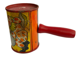 Vintage Clowns Toy Shaker Noise Maker Rattler US Metal Toy Party Home Decor Red - £14.09 GBP