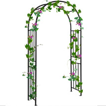 Costway 7.2 Ft Garden Arch Steel Arbor Wedding Garden Decoration Climbin... - £198.29 GBP