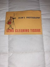 Vintage Lintless Lens Cleaning Paper and Tissue Alan&#39;s Photography and Wolf - $225.57 MXN