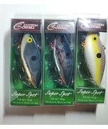 Cotton Cordell Super Spot 1/2oz Lot Blue Shiner + Foxy Shad + Wounded CH... - £17.96 GBP