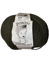 Classic Elite Princess Wool Cashmere Angora DK Blend Yarn # 3439 Dark Green - $8.99