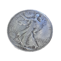 ½ Half Dollar Walking Liberty Silver Coin 1939 S San Francisco Mint 50C KM#142 - £20.38 GBP