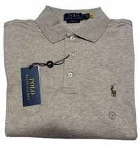 POLO RALPH LAUREN CLASSIC FIT POLO SHIRT HEATHER BEIGE NEW 100% AUTHENTIC - £31.30 GBP