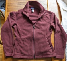 Patagonia Synchilla Full Zip Fleece Jacket Womens Medium Burgundy Red - £24.21 GBP